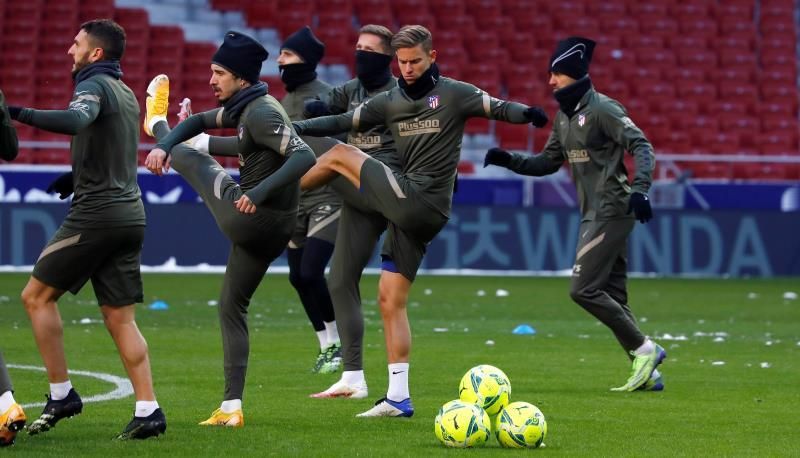 Simeone, antes de recibir al Sevilla: "Se ve muy bien el campo"