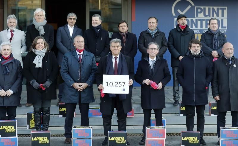 Laporta, Font, Freixa y Rousaud superan el mínimo de firmas necesarias