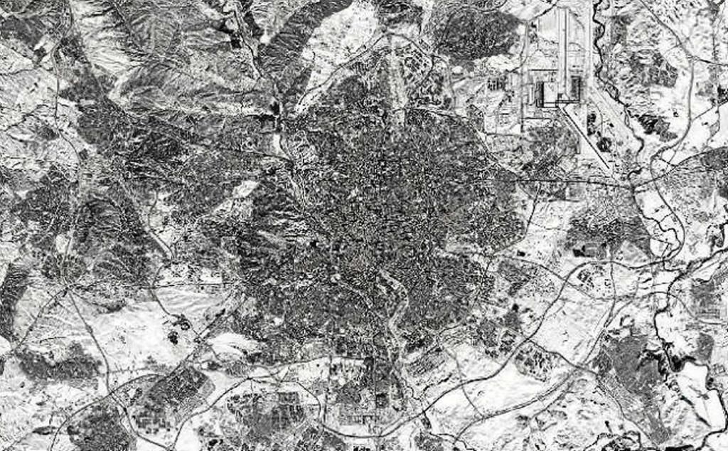 Así se ve Madrid desde el espacio tras el paso de Filomena