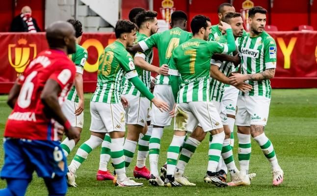 Sporting 0-2 Real Betis: Rumbo a octavos de la Copa en un 2021 que sí sonríe a los béticos