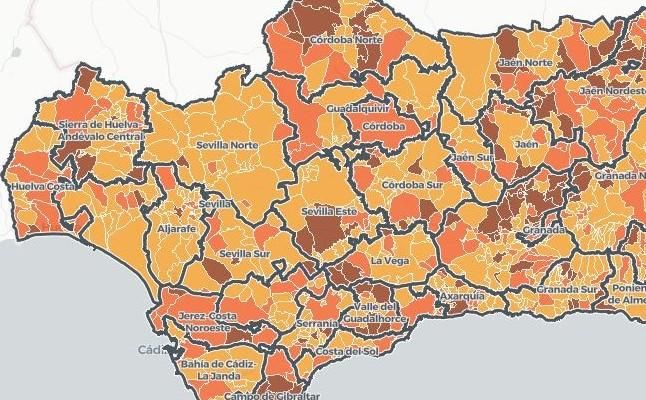 Hoy entran en vigor nuevas medidas para 10 pueblos de Sevilla que superan la tasa de 500 casos Covid