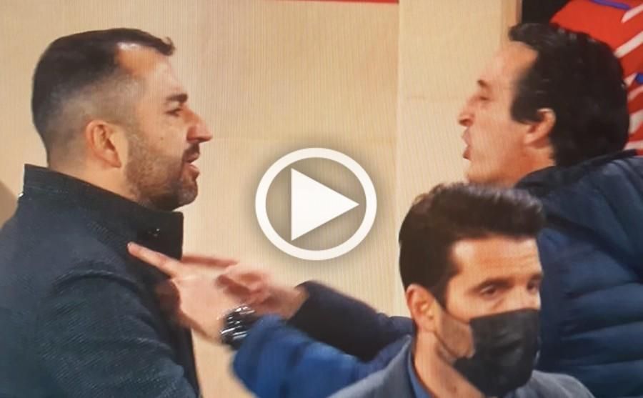 El enfrentamiento entre Emery y Diego Martínez en el túnel de vestuarios