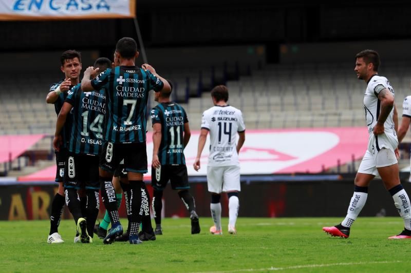 2-0. El Querétaro vence a los Pumas UNAM y sube al quinto lugar del Clausura