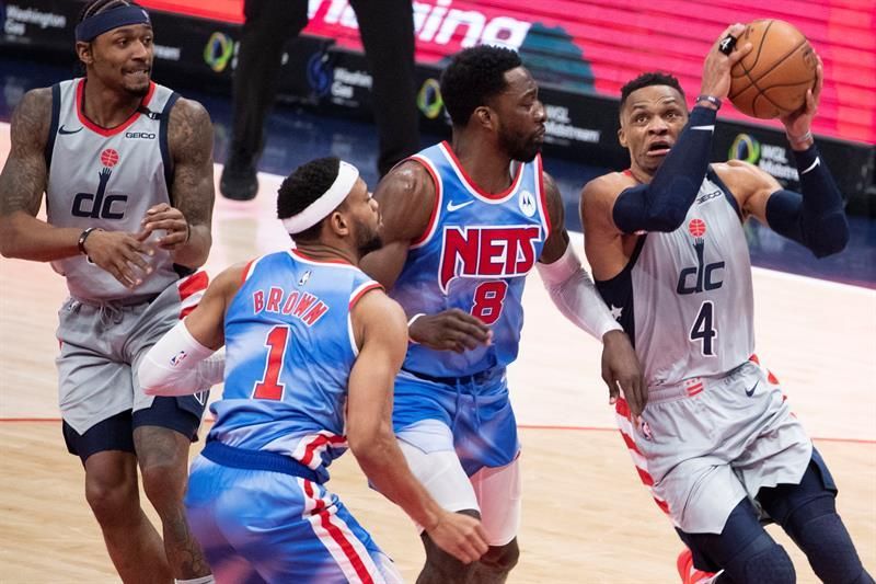 149-146. Westbrook y Beal con los Wizards le ganan el duelo a Durant e Irving de los Nets