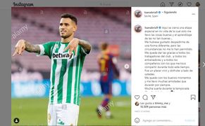 A Sanabria le habría gustado despedirse "de forma diferente" del Betis