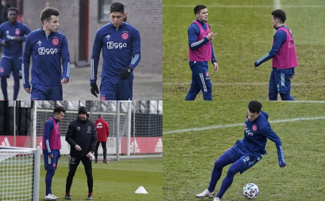 Primera sesión de Idrissi con el Ajax