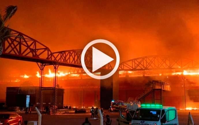 Espectacular incendio en el circuito mundialista de Termas de Río Hondo