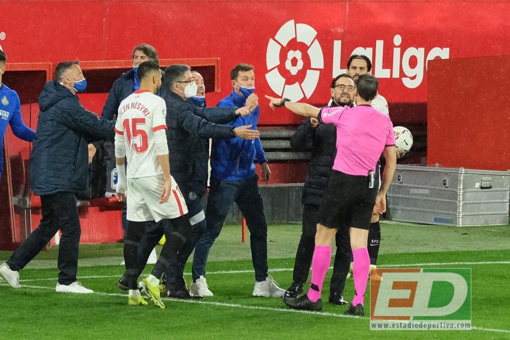 El acta del Sevilla-Getafe no recoge insultos, pero augura duras sanciones a Lopetegui y Bordalás