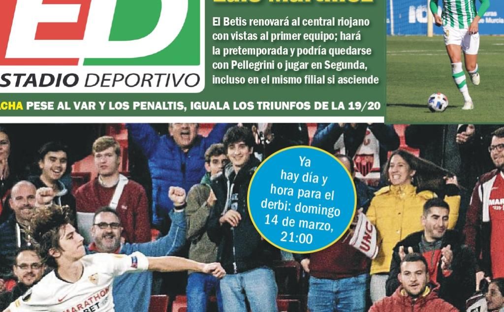 La portada de ESTADIO