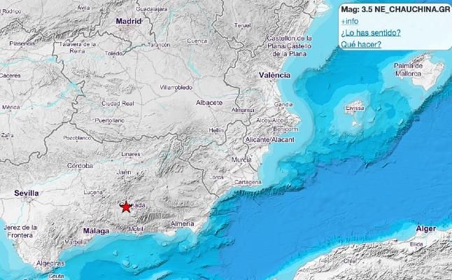Nuevo terremoto en Granada: seísmo de 3,5 grados con epicentro en Chauchina