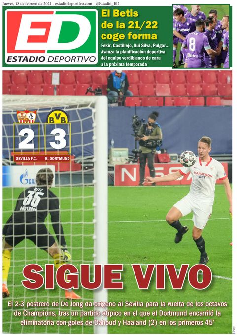 La portada de ESTADIO