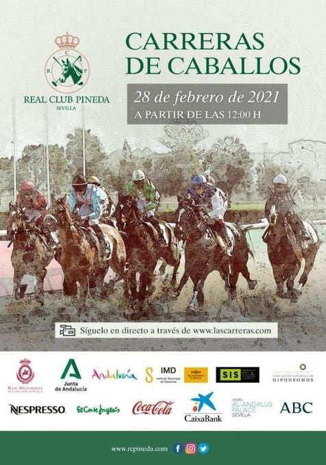 Día de Andalucía de carreras de caballos en Pineda