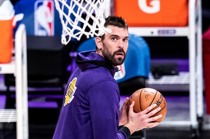 Marc Gasol, baja en los Lakers por el protocolo del coronavirus