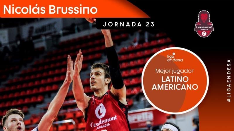 Brussino, elegido MVP latinoamericano por segunda jornada consecutiva