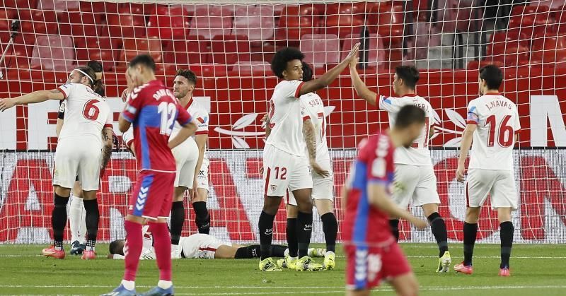 2-0. El Sevilla refuerza su plaza Champions