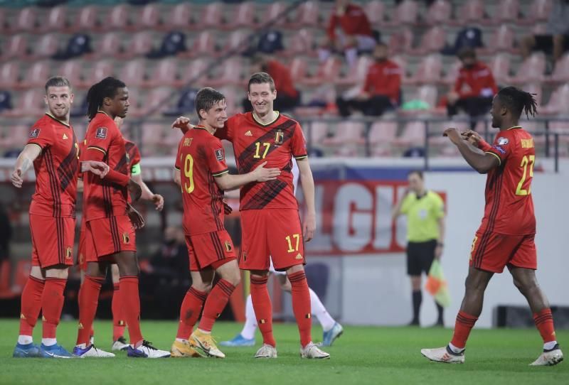 8-0. Bélgica exhibe su poderío ofensivo y arrasa a Bielorrusia