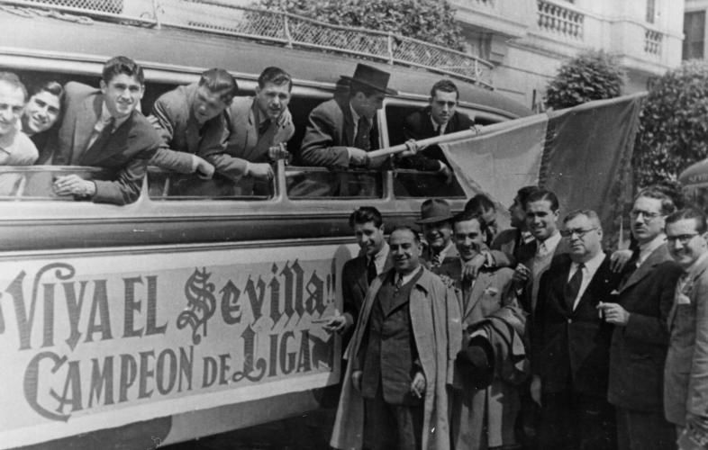 El Sevilla conmemora el 75 aniversario de su única Liga