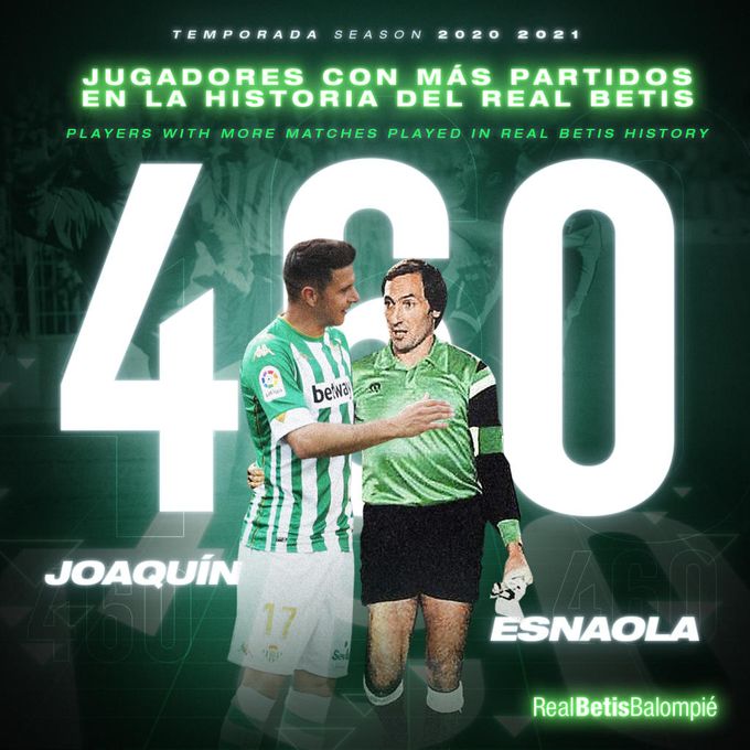 Nuevo récord de Joaquín como bético