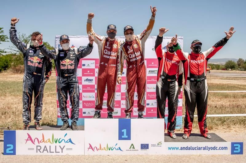 Sainz gana la última etapa en coches y Barreda el Andalucía Rally en motos