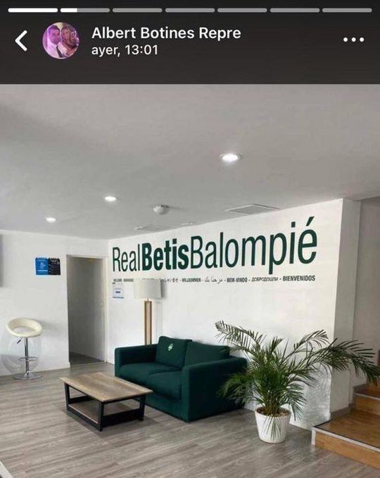 La imagen del agente de Bellerín en el Villamarín que dispara los rumores