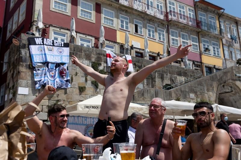 Incidentes entre aficionados ingleses crispan el clima de la Champions en Oporto