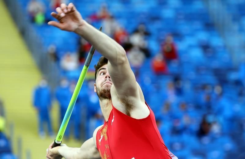 Odei Jainaga fija un nuevo récord de España de lanzamiento de jabalina