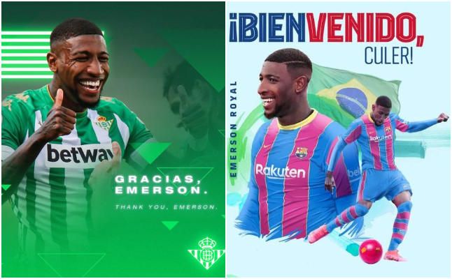 Betis y Barcelona hacen oficial el traspaso de Emerson
