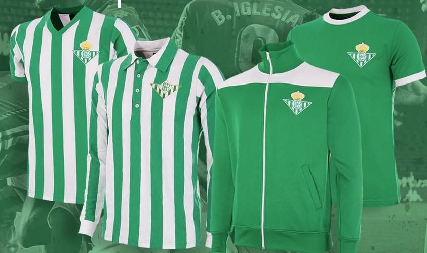 El Betis se suma a la moda 'vintage' con su nueva línea de camisetas reto