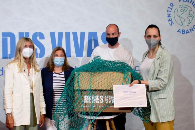 Redes Vivas recupera redes de pesca del océano para convertirlas en porterías