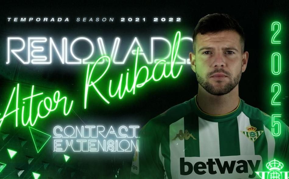 Oficial: El Betis renueva a Aitor Ruibal hasta 2025