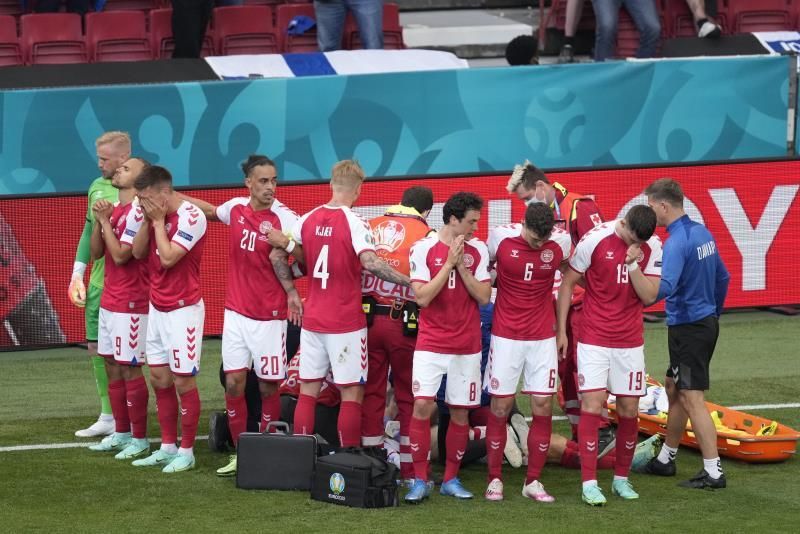 La selección española muestra su "sincero apoyo" a Eriksen y Dinamarca