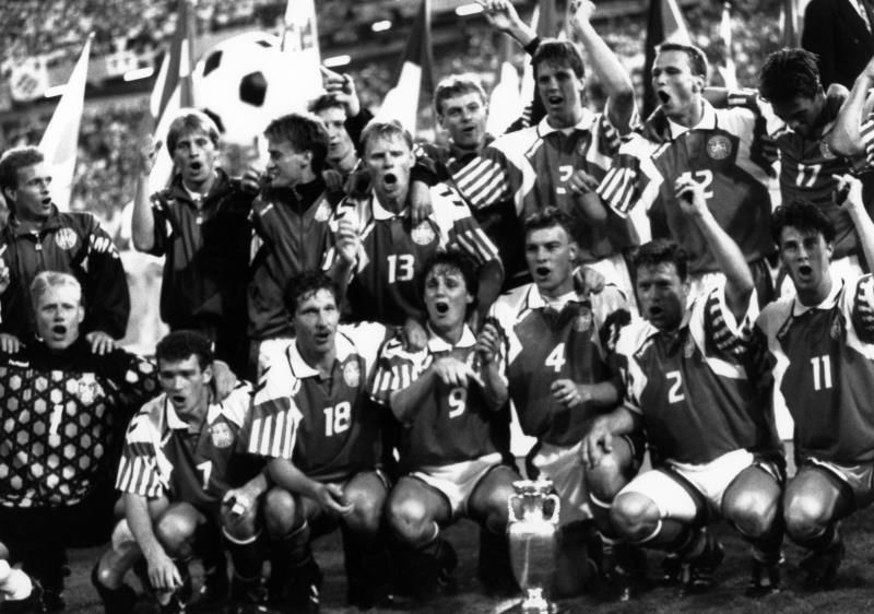 Suecia'92: Dinamarca, de la playa a la gloria