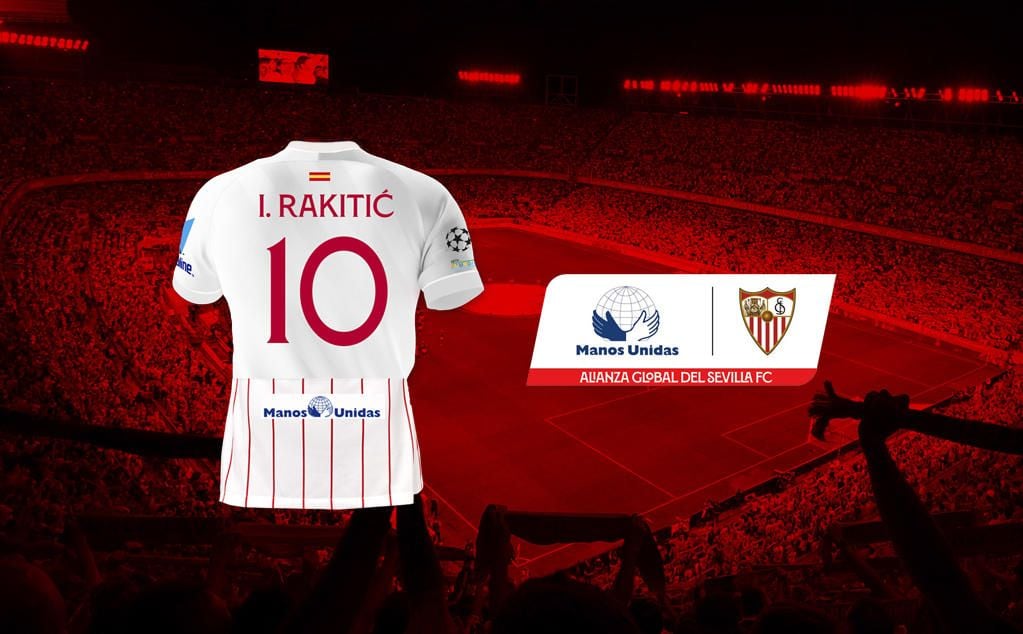 El Sevilla lucirá el logo de Manos Unidas en su camiseta