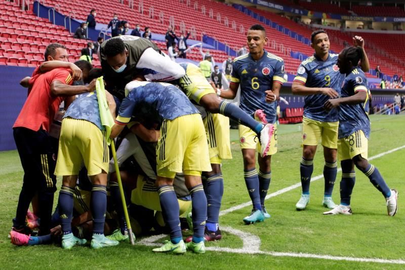 Colombia, con un doblete de Díaz, es tercero de América por quinta vez