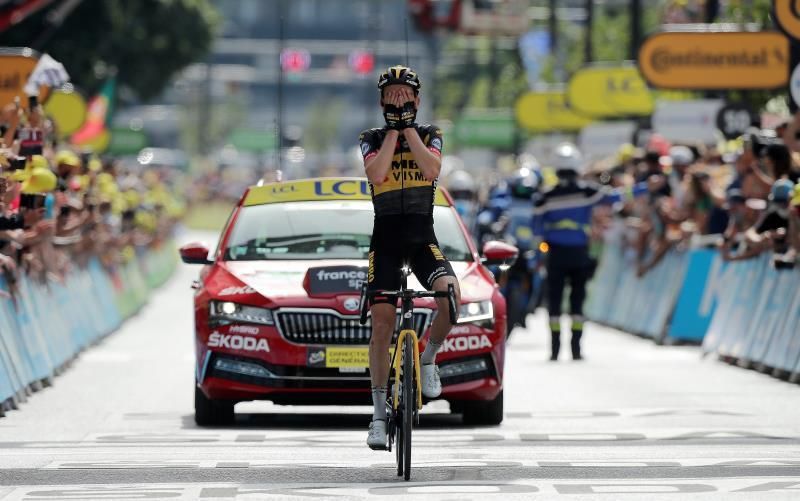 Kuss gana la primera cita pirenaica delante de Valverde, Pogacar sigue líder