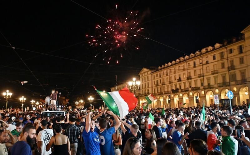 Más de 20 millones de italianos vieron la final de la Eurocopa por televisión
