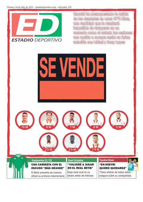 La portada de ESTADIO