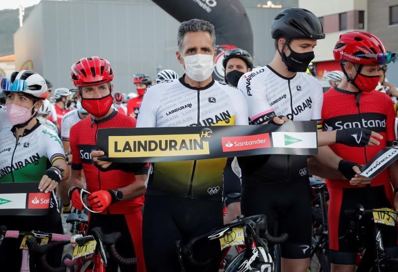 Mil corredores han participado en la clásica cicloturista La Induráin 2021