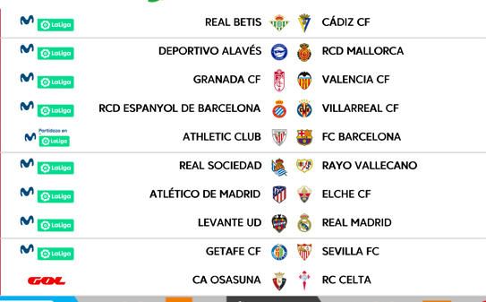 Betis y Sevilla ya conocen sus horarios para la segunda jornada de LaLiga
