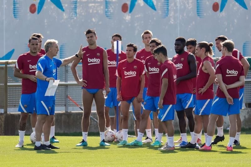 El Barcelona prepara el partido ante el Girona con caras más reconocibles