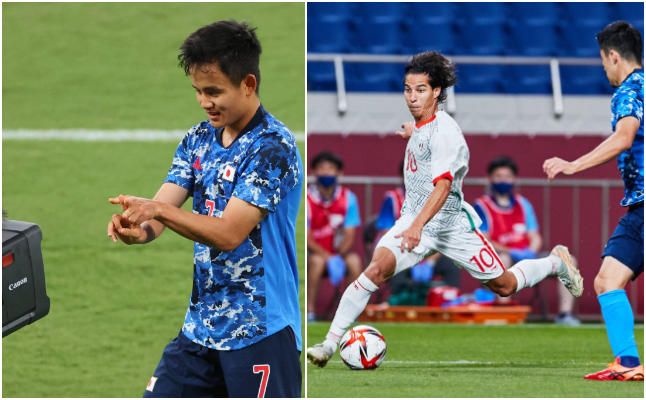 2-1. Kubo ilumina a Japón sorprendiendo a México y a Lainez