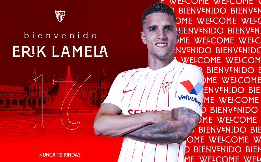 OFICIAL: Erik Lamela, nuevo jugador del Sevilla FC