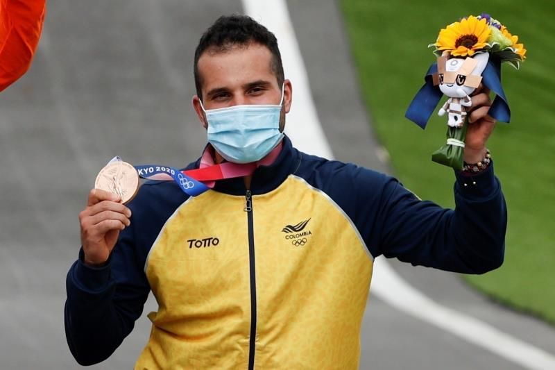 El colombiano Carlos Alberto Ramírez logra el bronce en la final de BMX
