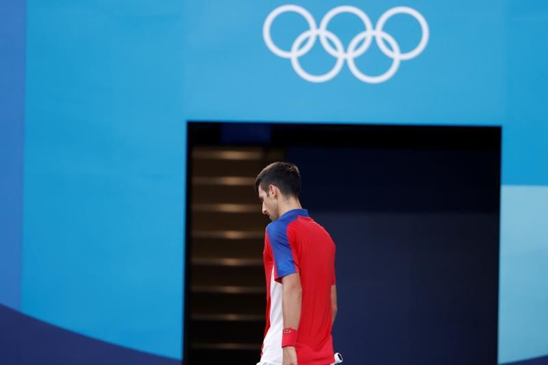 Djokovic se retira del partido de dobles por el bronce tras caer ante Carreño