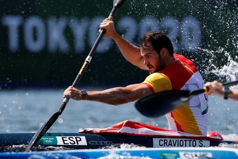 Carlos Arévalo acompañará a Craviotto en las semifinales de K1 200