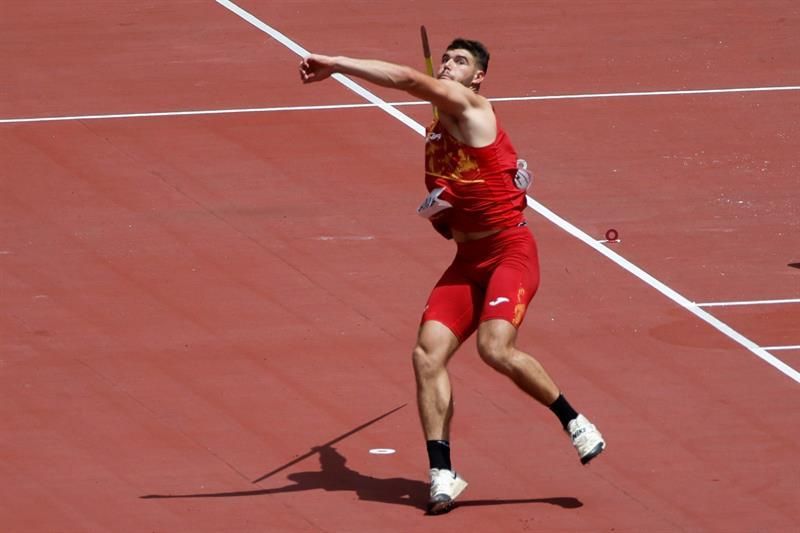 Odei Jainaga, con el hombro dolorido, eliminado en jabalina