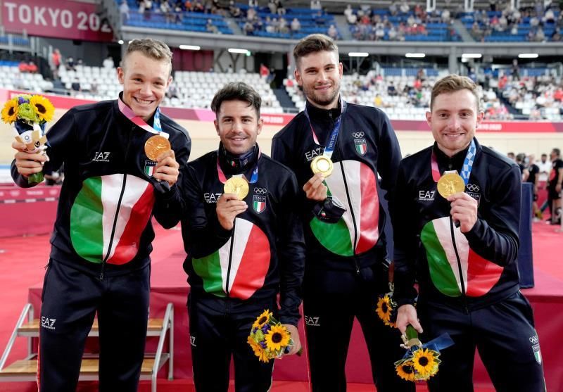 Oro y récord mundial para Italia en persecución por equipos
