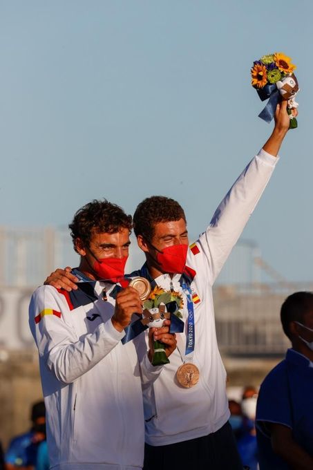 Xammar y Rodríguez (470), bronce y segunda medalla de la vela española