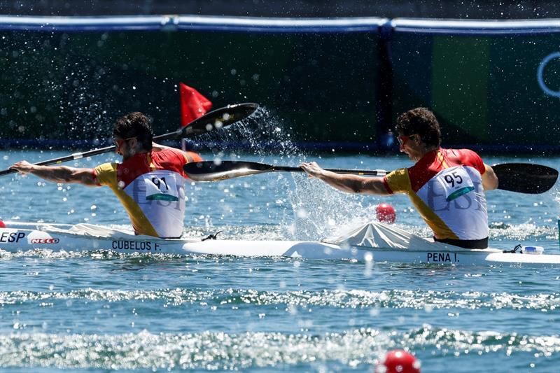 Iñigo Peña y Paco Cubelos finalizan sextos en la final olímpica del K2 1000m