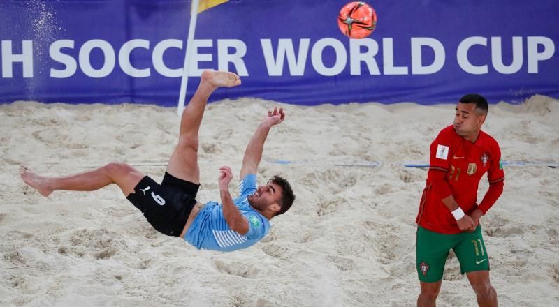 Una brava Uruguay elimina al campeón, Portugal